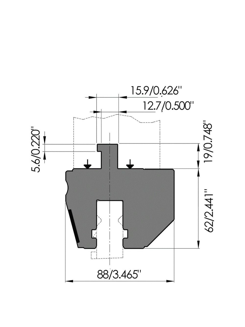 WILA - NSCL-I-HC/AS-I-3060 / 10ft Hydraulic, American Style Ram Mounting OPEN BOX, NEW