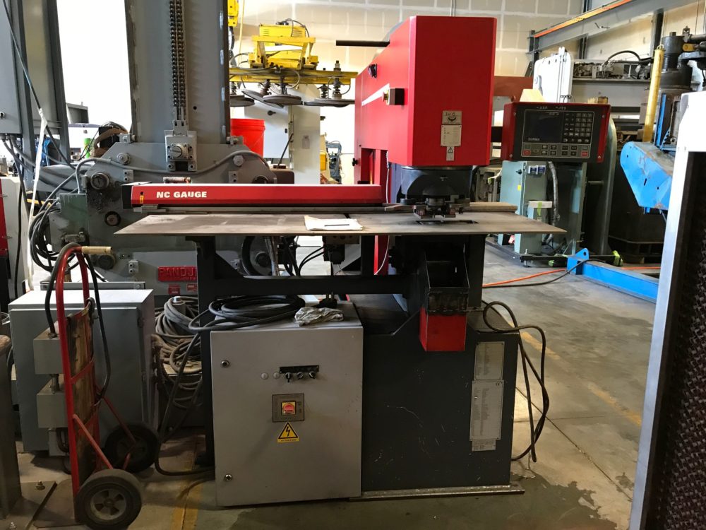 JMT 121 Ton Dual Station Ironworker with NC Guage