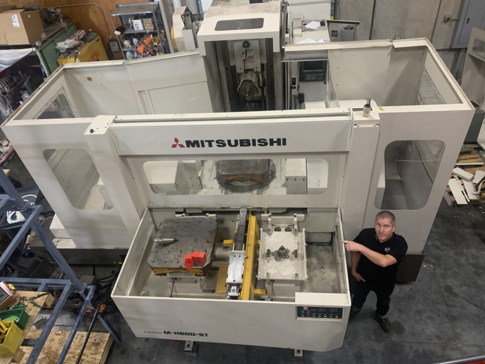 Mitsubishi Heavy Industries CNC 5 AXIS Horizontal Machining Center Model M-H600 Built the Mars Rovers Parts- NASA Machine