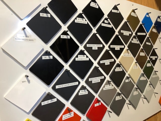 SMF Material and Color Samples